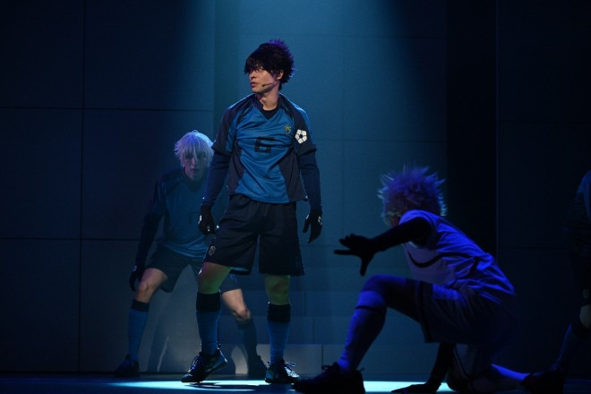 A scene from the final rehearsal of Blue Lock 4th STAGE